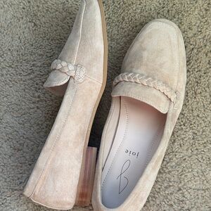 Joie Women's Cream Loafers with Braided Detail